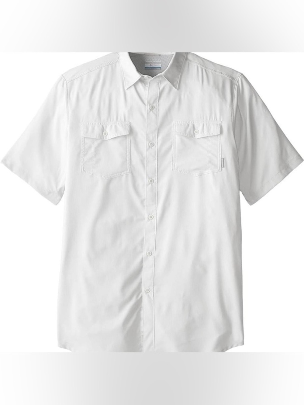 Columbia Men's Short-Sleeve Button-Down Shirt - White
